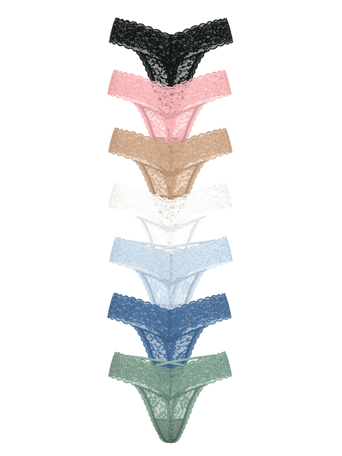 7-Pack Lacie Thong Panties - Talla M