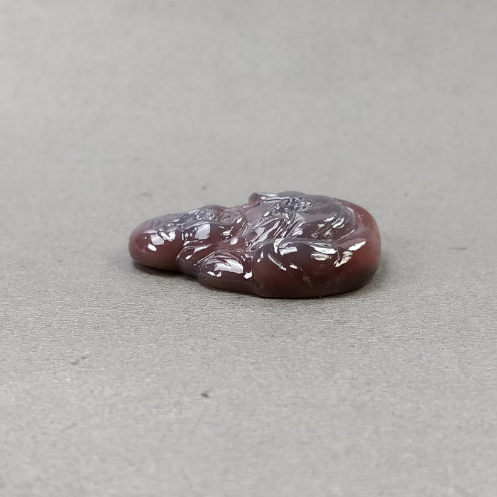 Orange Laughing Buddha