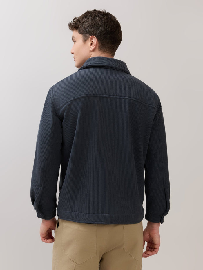 Alloy - Relaxed Corduroy Shacket - Blue