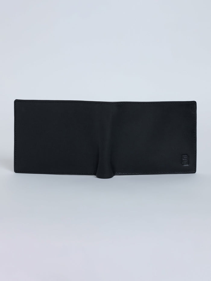 Arctic-5 - Vertical Leather ID Wallet - Black