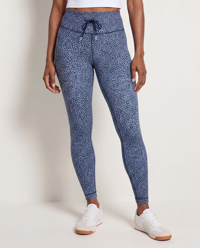 Sea Glass $|& Cream Yoga Aria 7/8 Length Legging - SOF Front