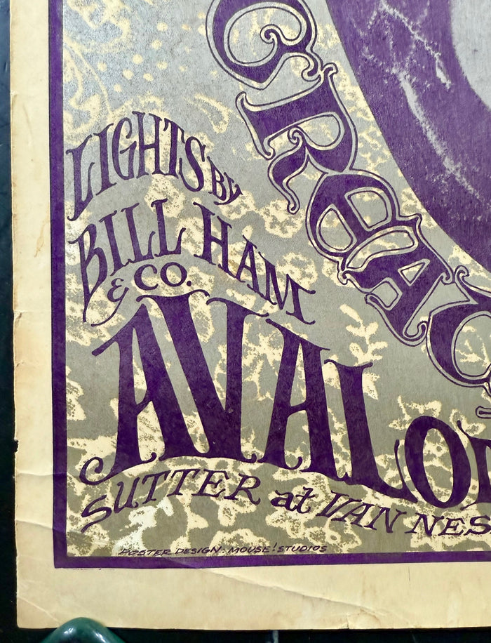 AUCTION - FD-17 - Jefferson Airplane - Mouse Signed - 1966 Poster - Avalon Ballroom - Excellent - SF Rock Posters & Collectibles