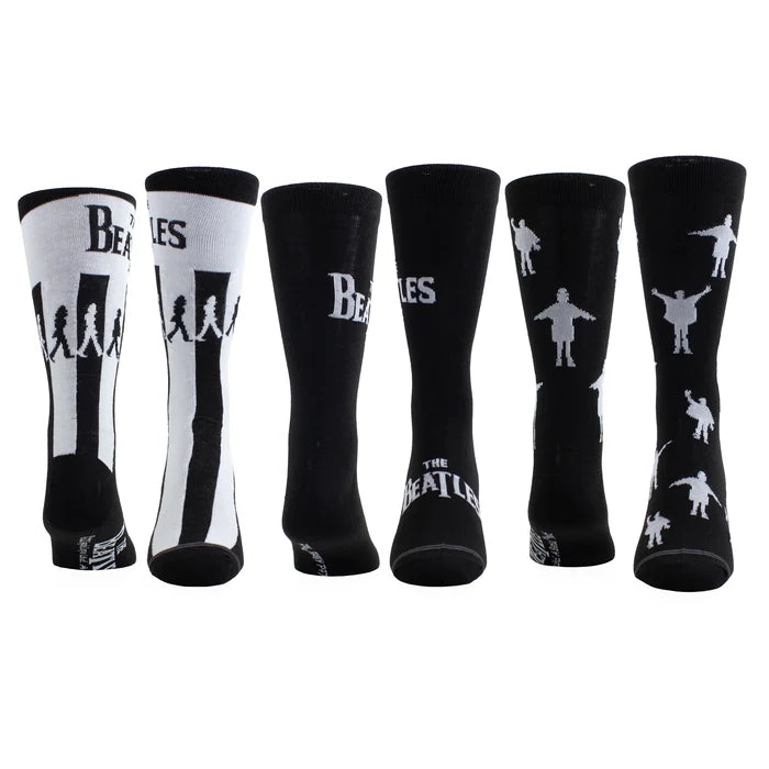 Beatles Guitar Tin 3-Pack Socks