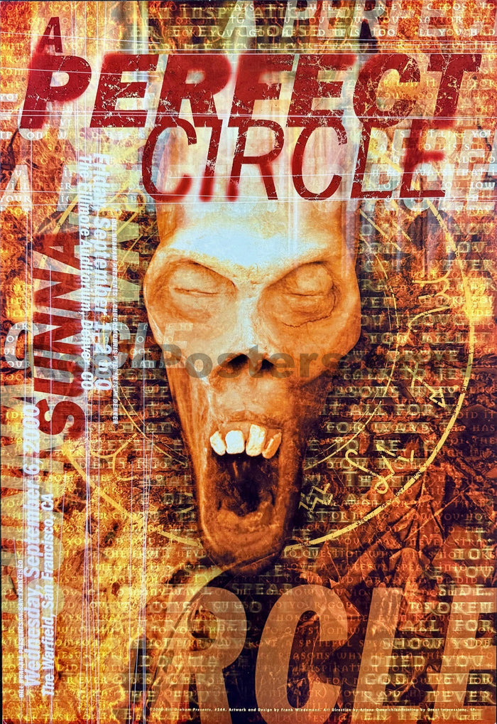 BGP-244 - Perfect Circle - 2000 Poster - Warfield Theater - Near Mint Minus