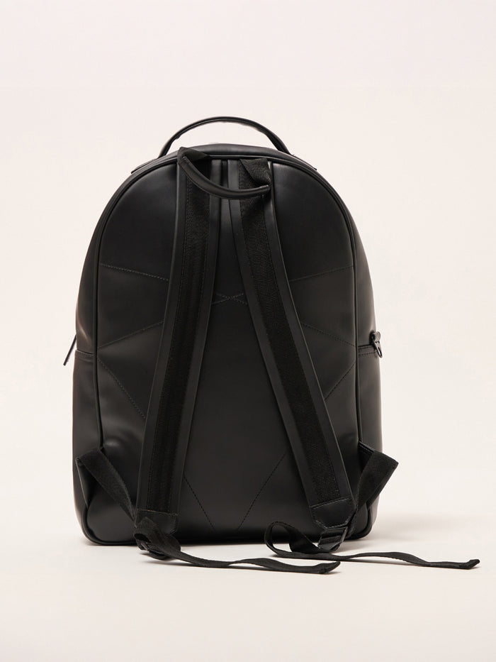 Blair - Black Monogram Leather Backpack