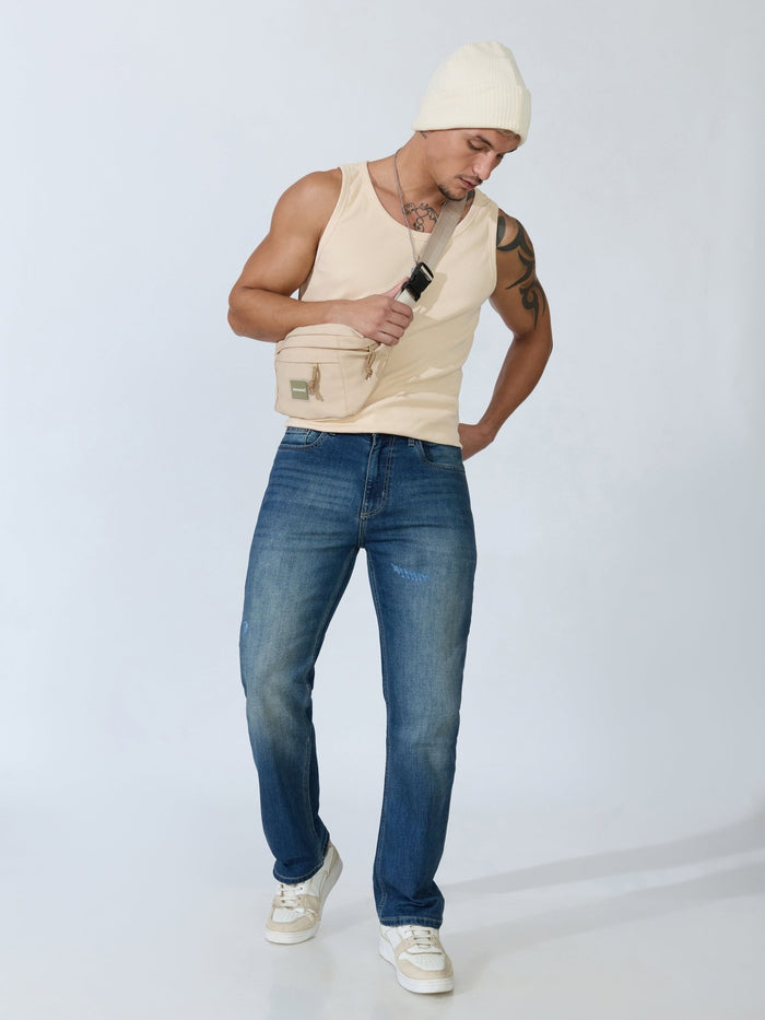 Brim - Straight Fit Jeans - Blue Shade