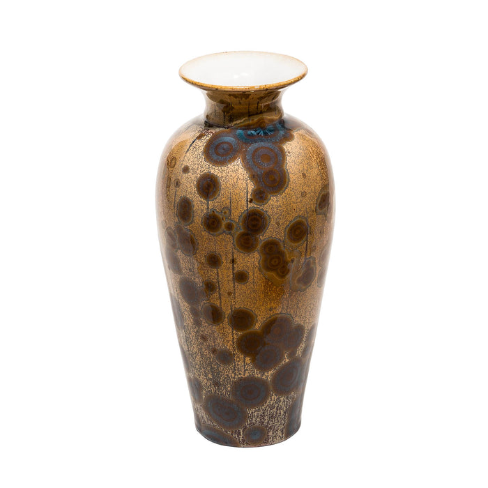 Brown Crystalline Vase