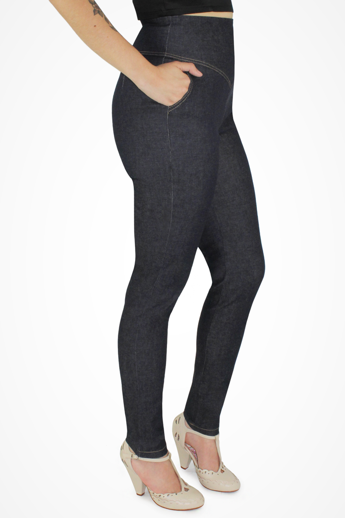 Denim High Wasit Pant XS-3XL