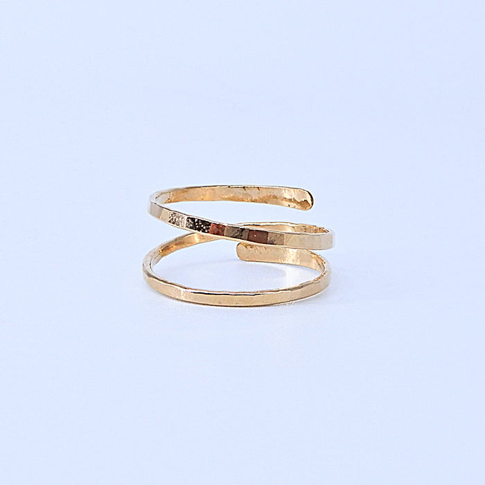 Double Strand Ring Size 7 Gold