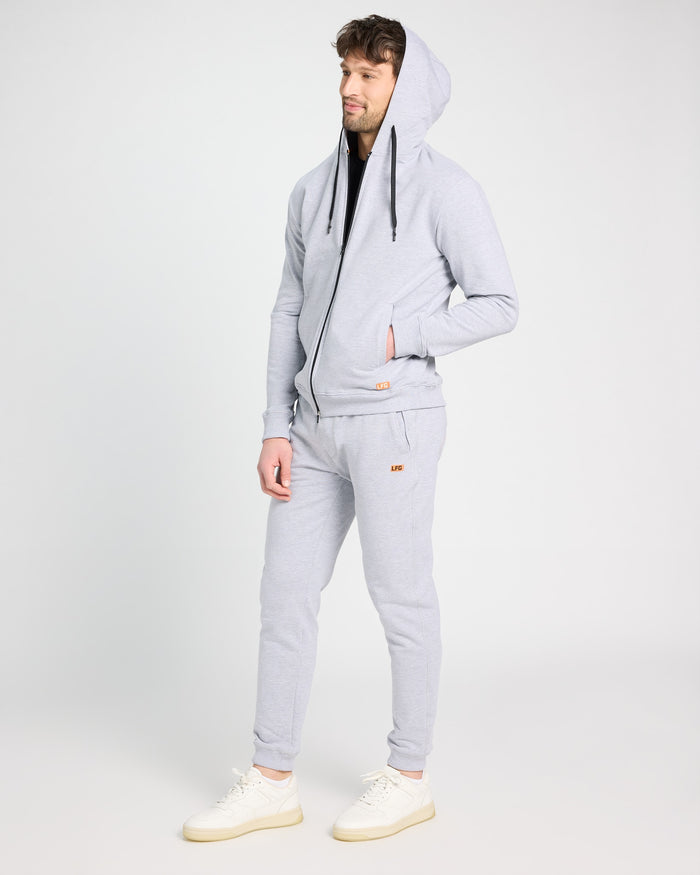 Heather Grey $|& LFG Endurance Hoodie Zip Up - UGC On Fig