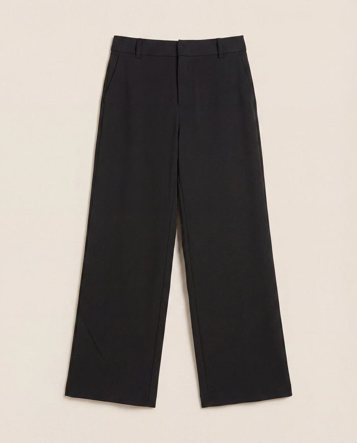 Black $|& SEAS Eventide Ponte Trouser - Hanger Detail