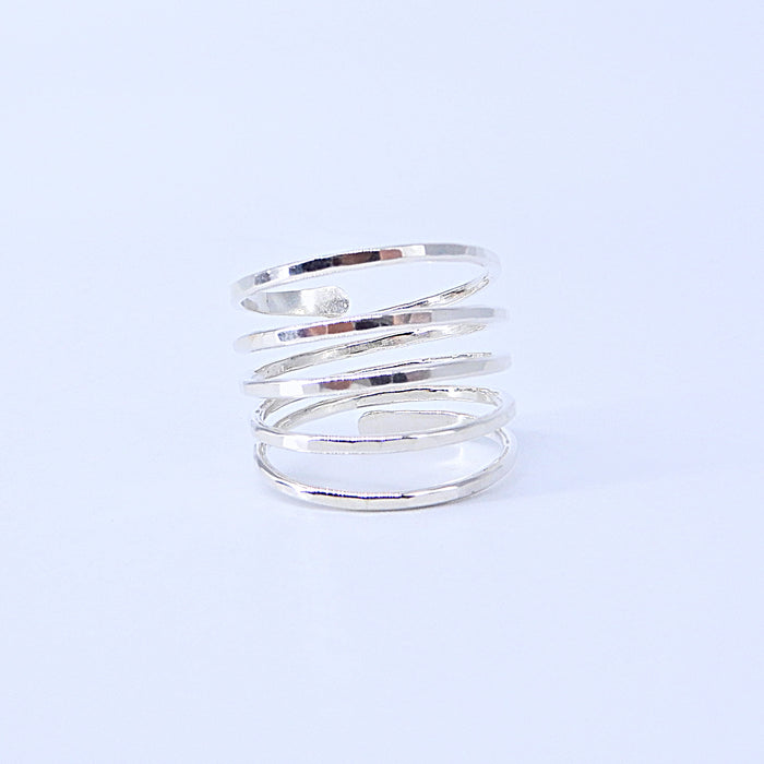 Five Strand Ring Size 8 Silver