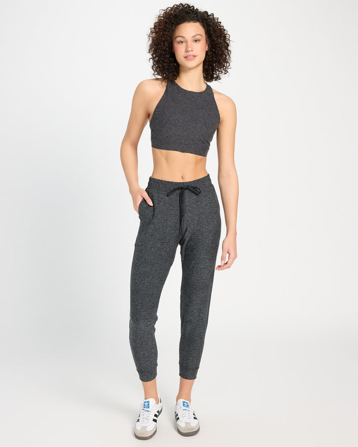 Heather Charcoal $|& Interval FlowHeather Sculpt Ivy Bra - UGC On Fig
