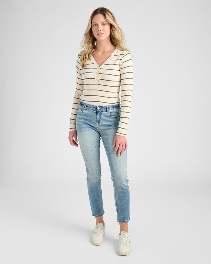 Parchment Ash $|& Thread & Supply Frankie Top - SOF Full Front