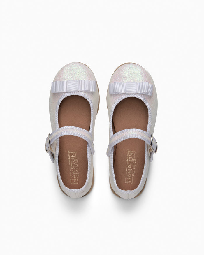 Hampton Classics Party Shoes Hampton Classics Lana Sparkle Party Shoe in White