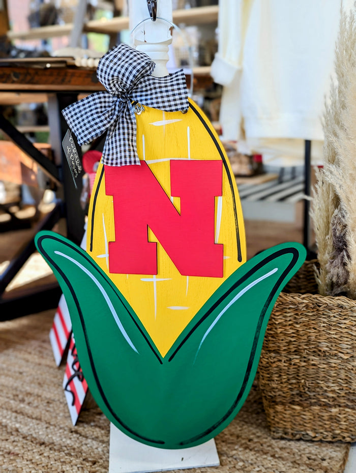 Huskers Corn Door Hanger