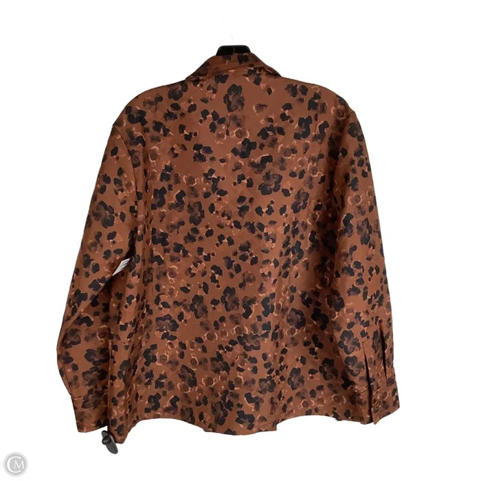 Jacket Puffer & Quilted By Express In Animal Print, Size: S