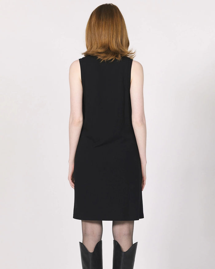 Black $|& Another Love Justine High Neck Swing Dress - Hanger Side