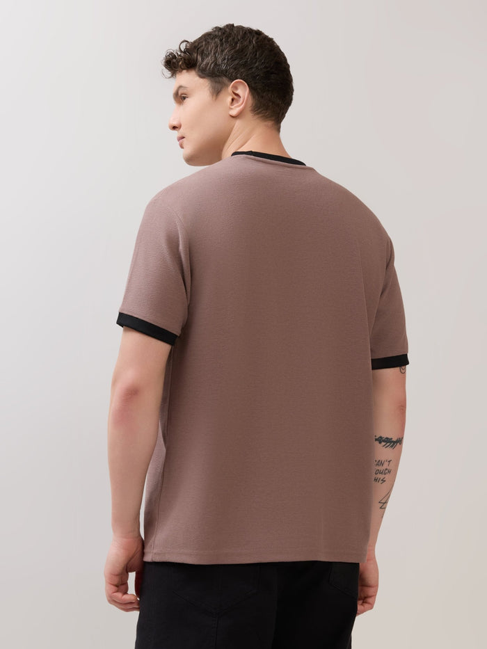 Karoon - Slim Fit Round-Neck T-Shirt - Mauve Taupe