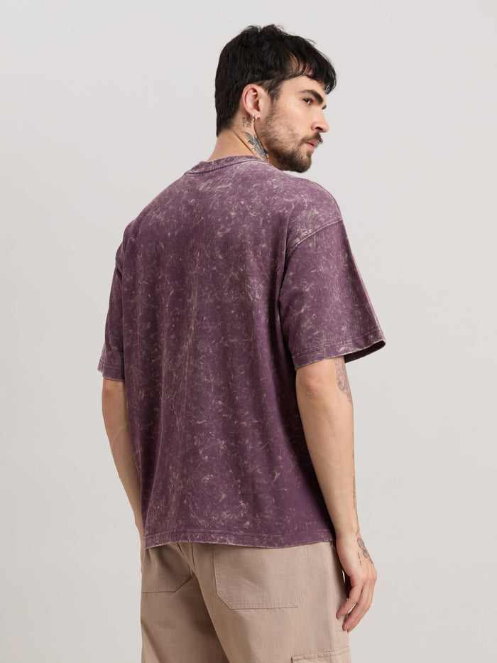 Kellington - Fade Midnight Plum Baggy T-Shirt
