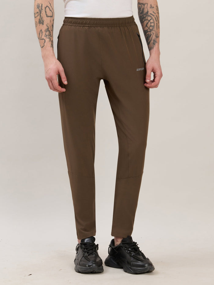 Klyra - Regular Track Pant - Dark Brown