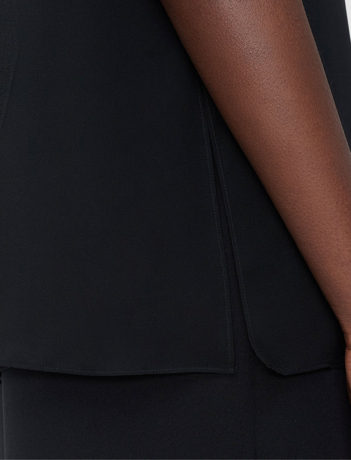 Black Kniza Crepe de Soie Silk Blouse - Joseph