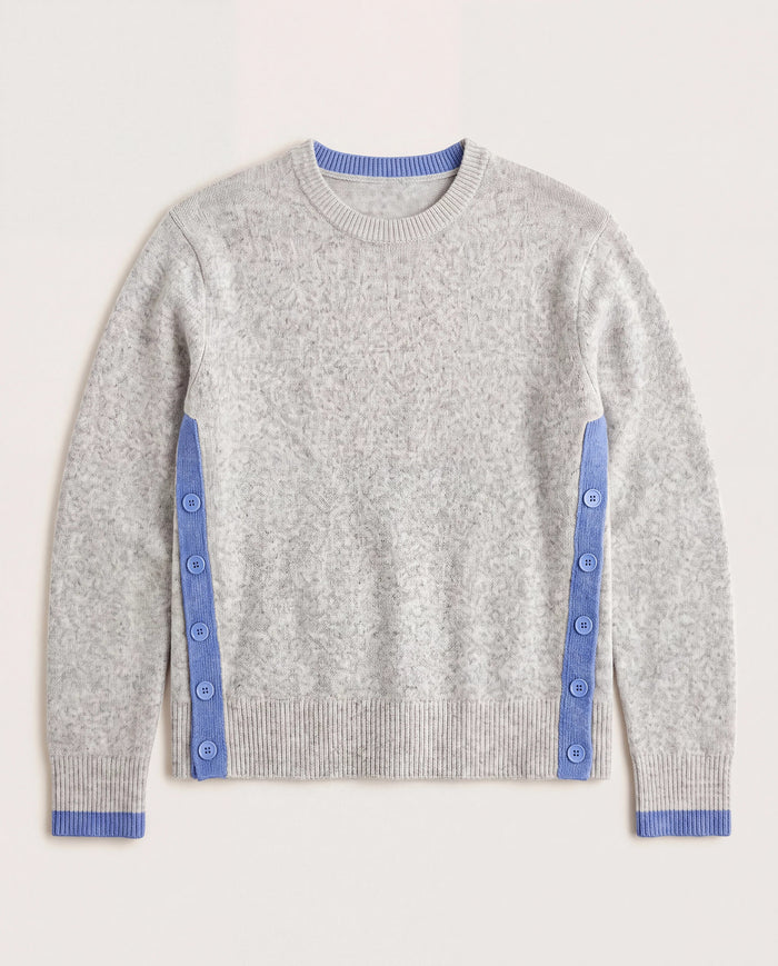 Heather Grey $|& N2C Not Too Casual Ladies Crew Neck Sweater - Hanger Detail