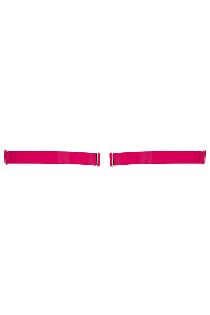 Larah Fuchsia garters for YULIA NELSON