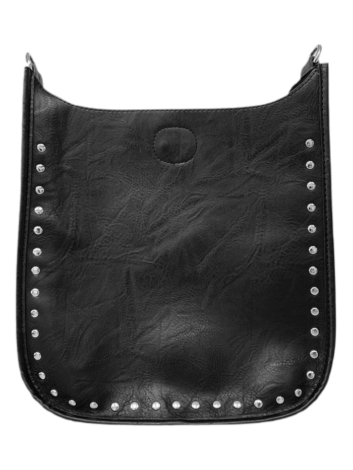 Leather Studded Messenger