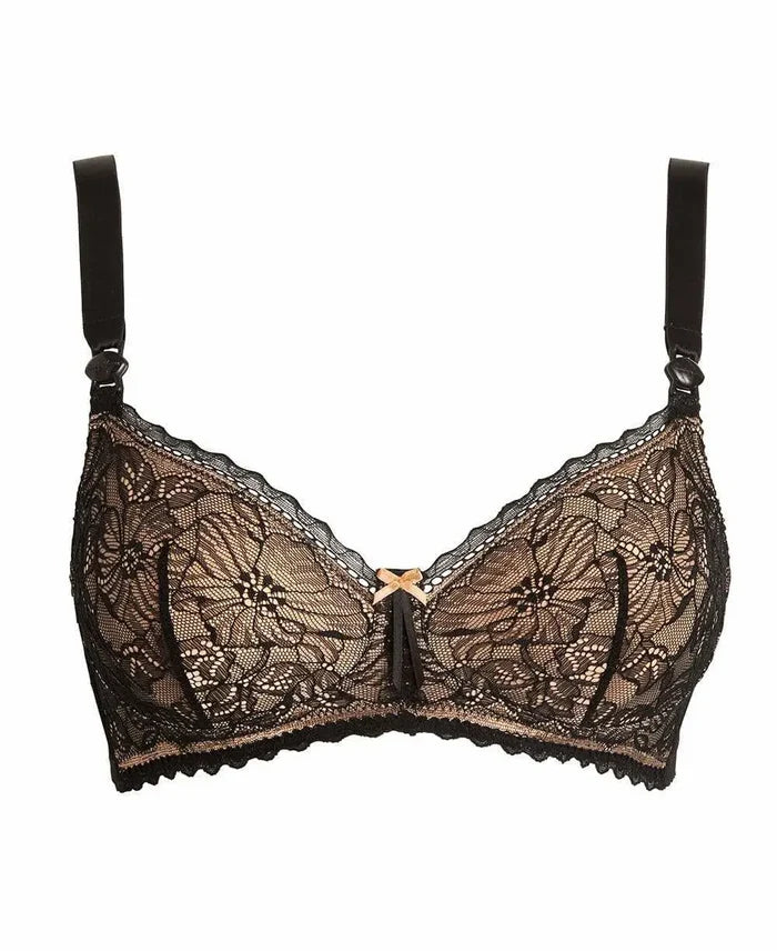 Maternity and nursing bra Iris black