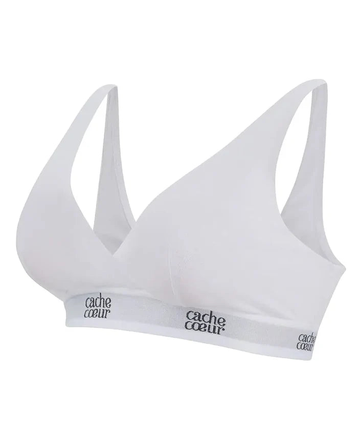 Maternity and nursing bra Life white