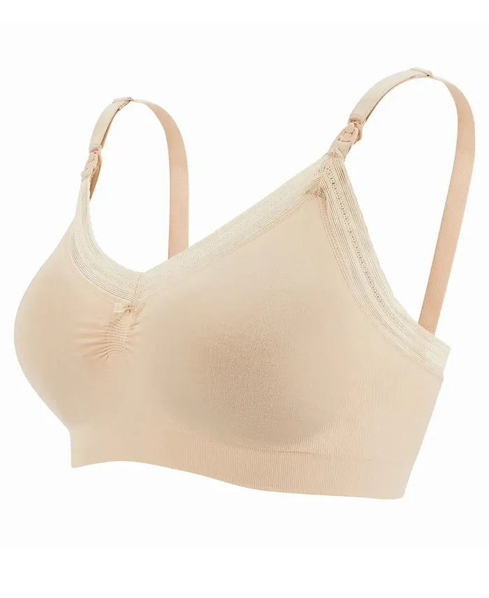 Maternity and nursing seamless bra Milk blush