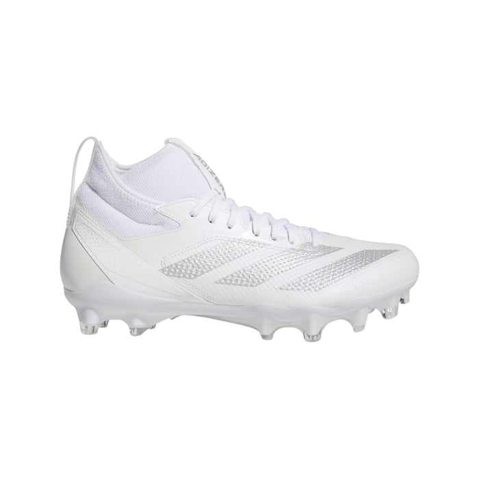 adidas Men's Adizero Impact Cleats Footwear Adidas Footwear White/Silver Metallic/Footwear White 7