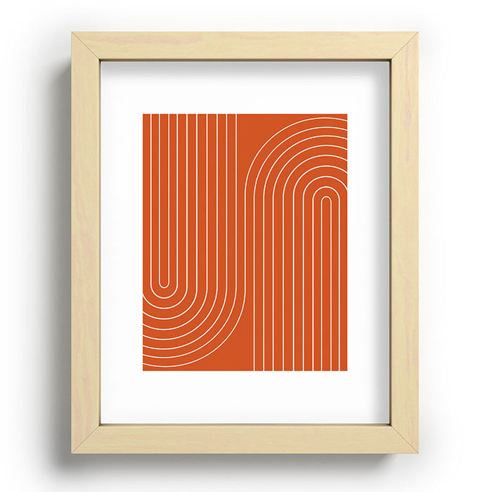 Minimal Line Curvature Coral Recessed Framing Rectangle