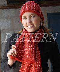 Misti Alpaca Snow Flecked Scarf & Hat Pattern - Worsted-Patterns-Misti Alpaca-Alpaca Direct
