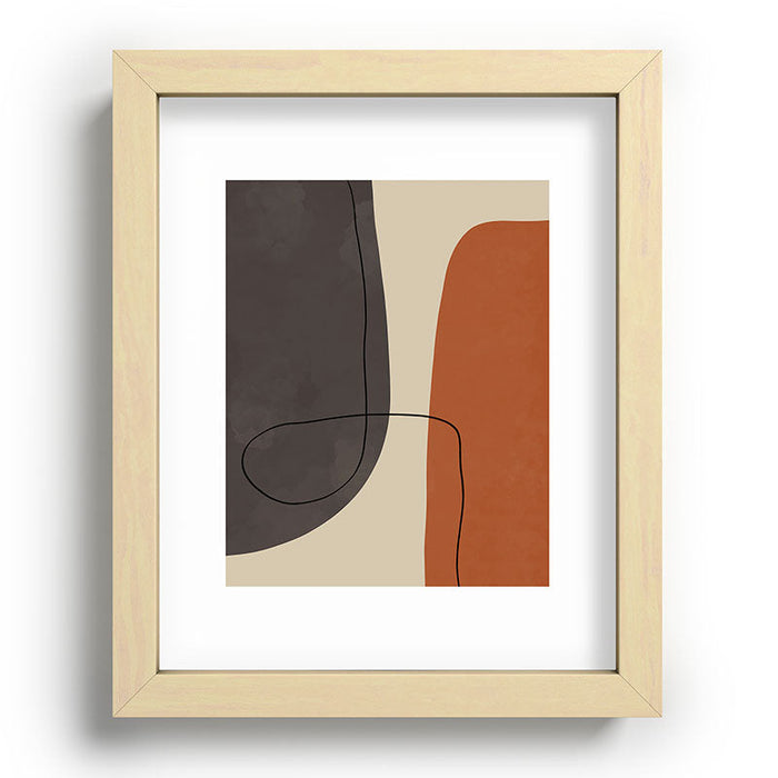 Modern Abstract Shapes II Recessed Framing Rectangle
