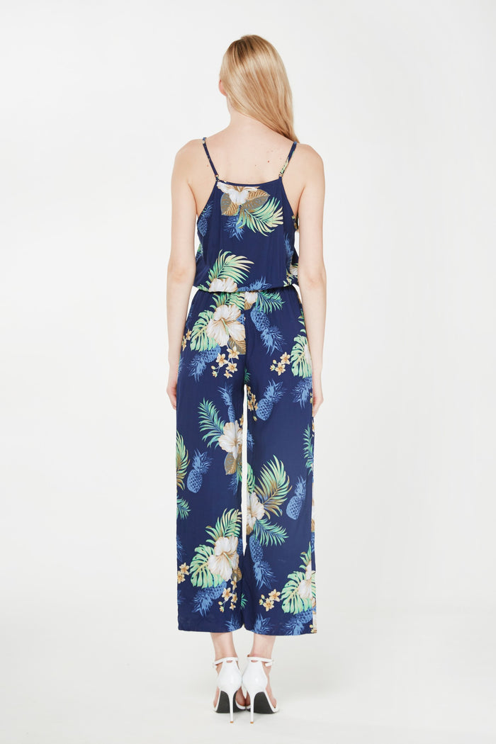 Mother Daughter Papaikou Set in Pineapple Garden Navy