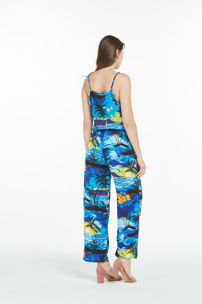 Mother Daughter Papaikou Set in Sunset Blue