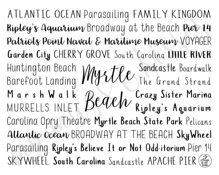 Myrtle Beach, SC Digital Download