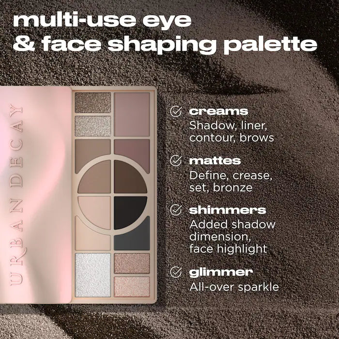 Naked Shaped Cool-Toned Makeup Palette for Eyes & Face