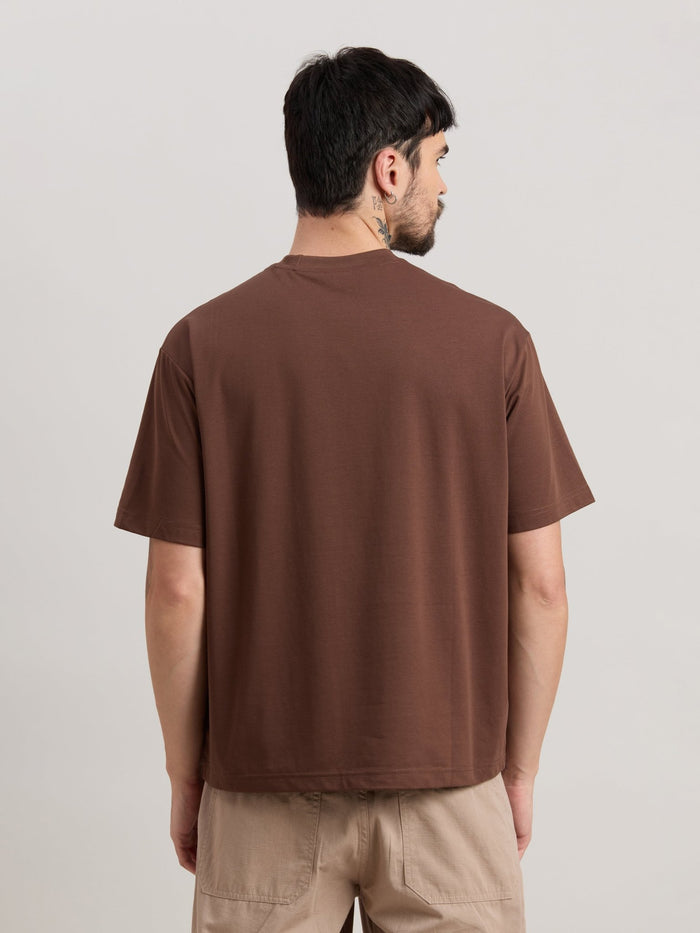 Nora - Loose Fit T-Shirt - Pincone Brown