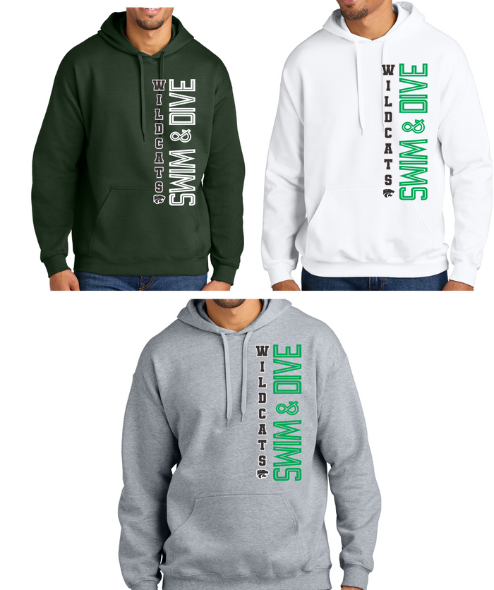 Novi Swim & Dive Hooded Sweatshirt- Design #1