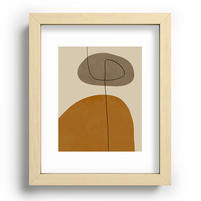Organic Abstract ShapesII Recessed Framing Rectangle