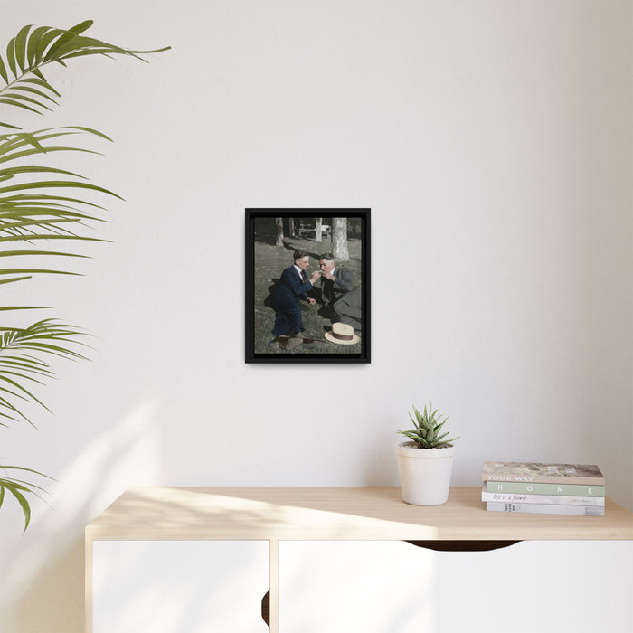 paire 072 | Framed Vintage Photo - Matte Canvas