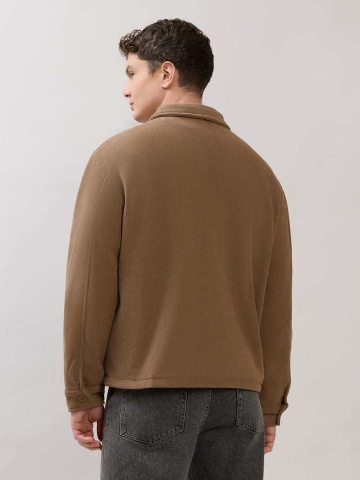 Petal - Relaxed Zip Jacket - Brown