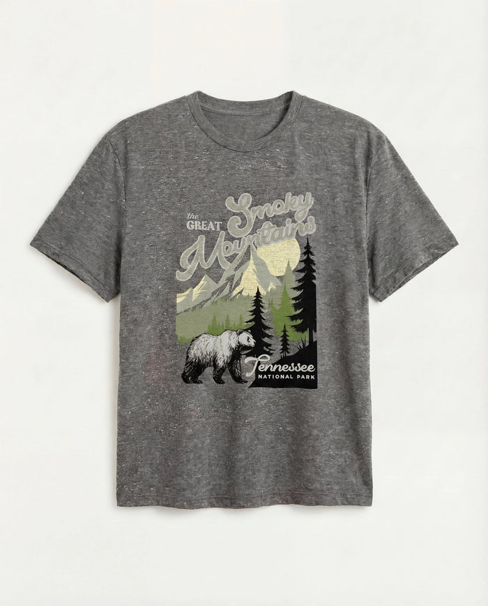 Ht Grey $|& Herizon Cherry Relaxed Graphic Tee - Hanger Detail