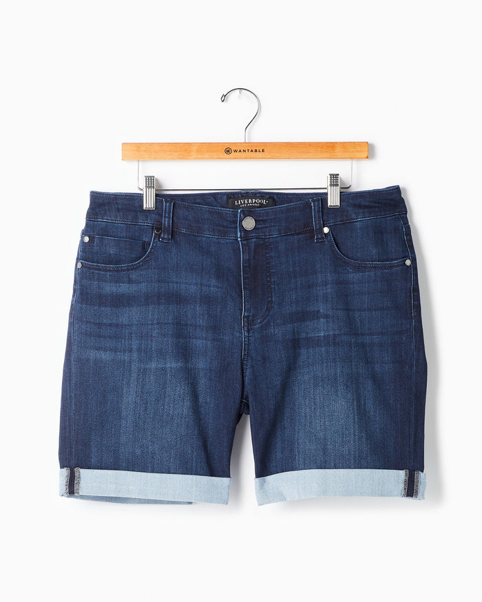 Westport $|& Liverpool Corine Cuffed Short - Hanger Front