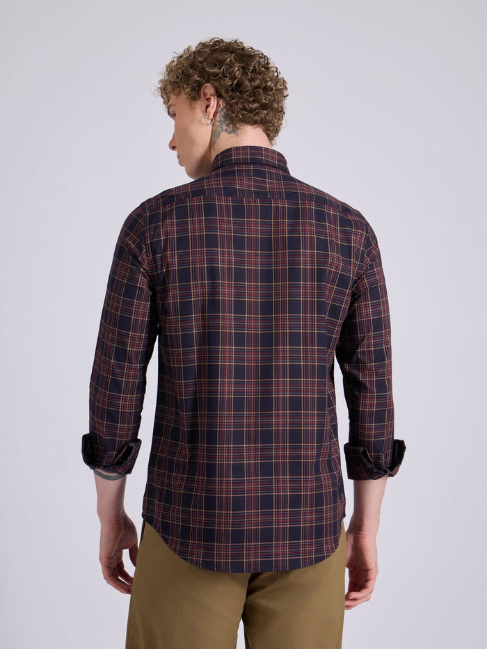 Men's Check Shirt in Red