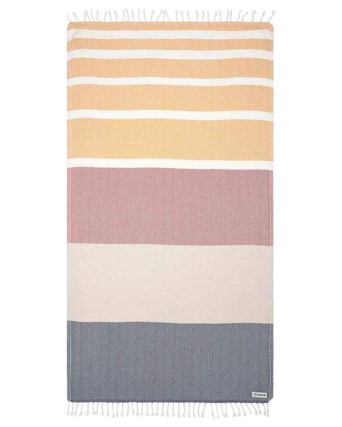 Multi $|& Sand Cloud Range Stripe Dobby Towel - VOF Detail