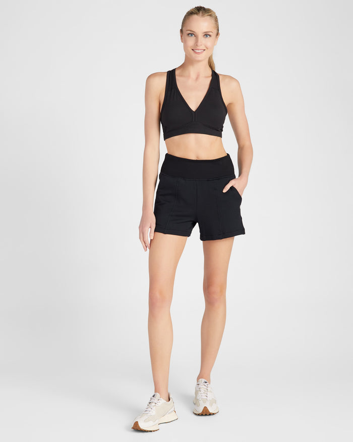Black $|& Interval Recharge Bra - SOF Full Front